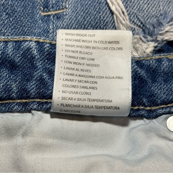 KanCan Ella High Rise Patched & Fray Hem Mom Shorts Size 27 - Picture 13 of 15